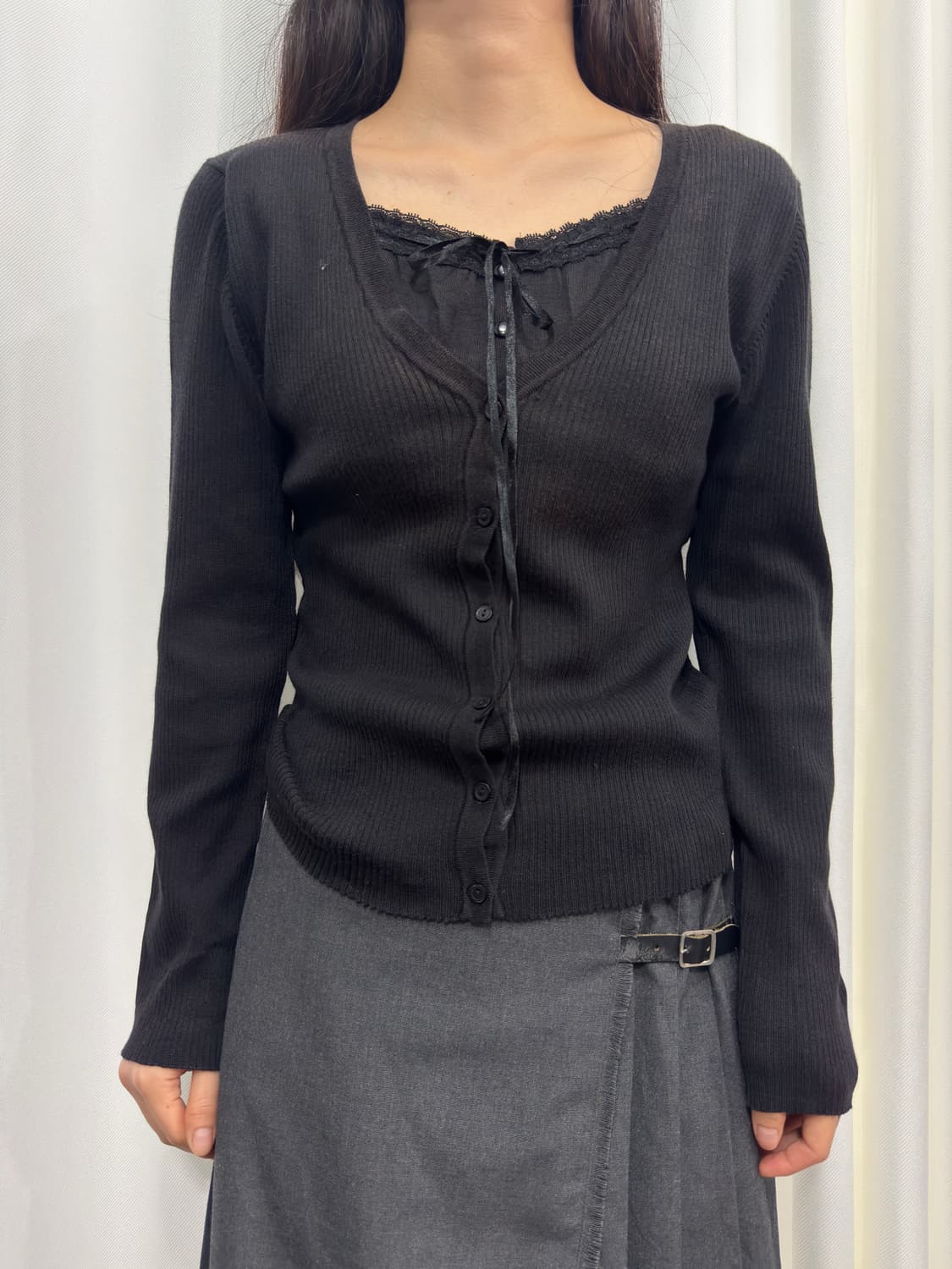 layered knit cardigan 상품이미지1
