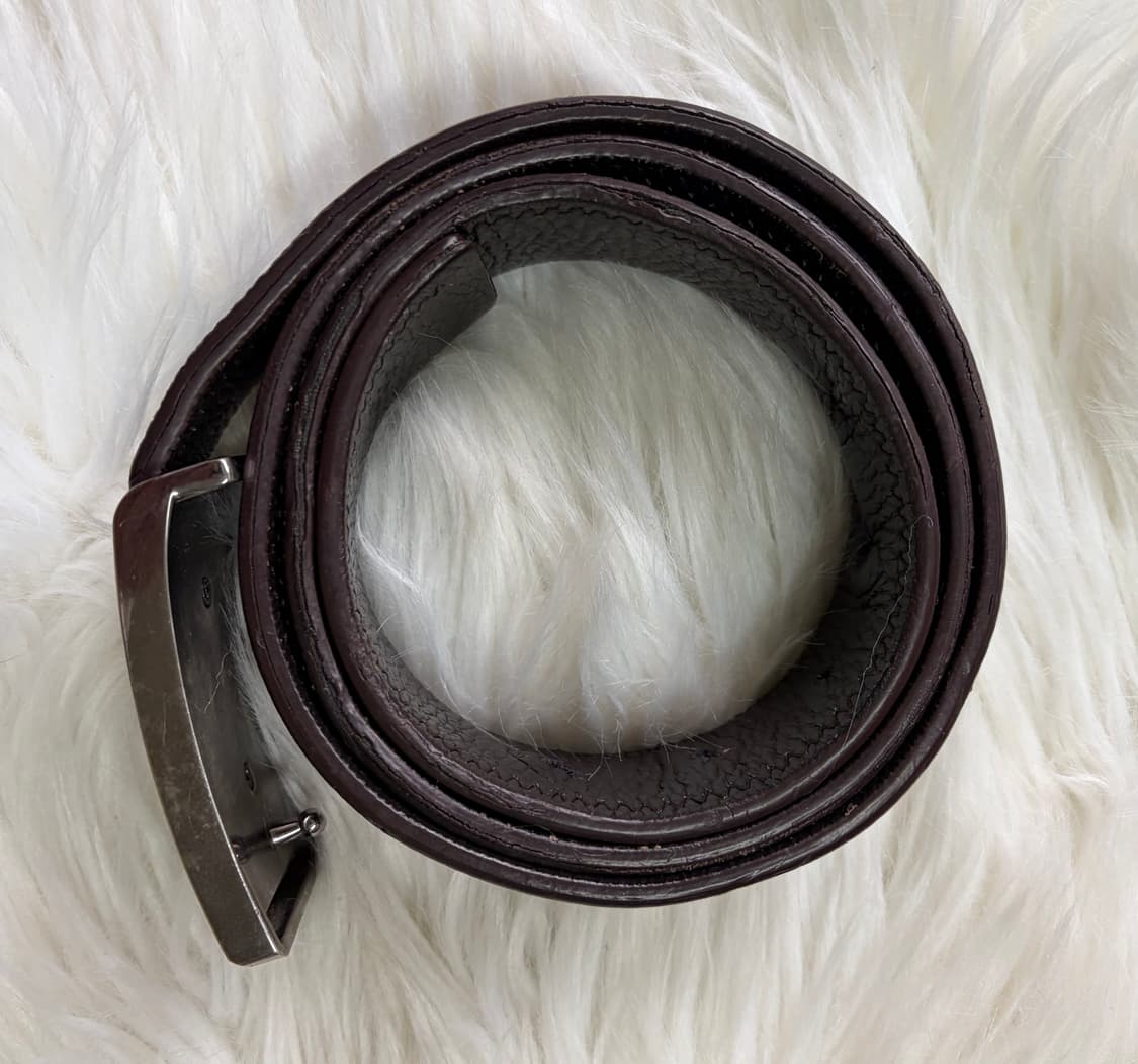 정품)버버리 가죽 벨트 블랙 남성용 상품이미지4