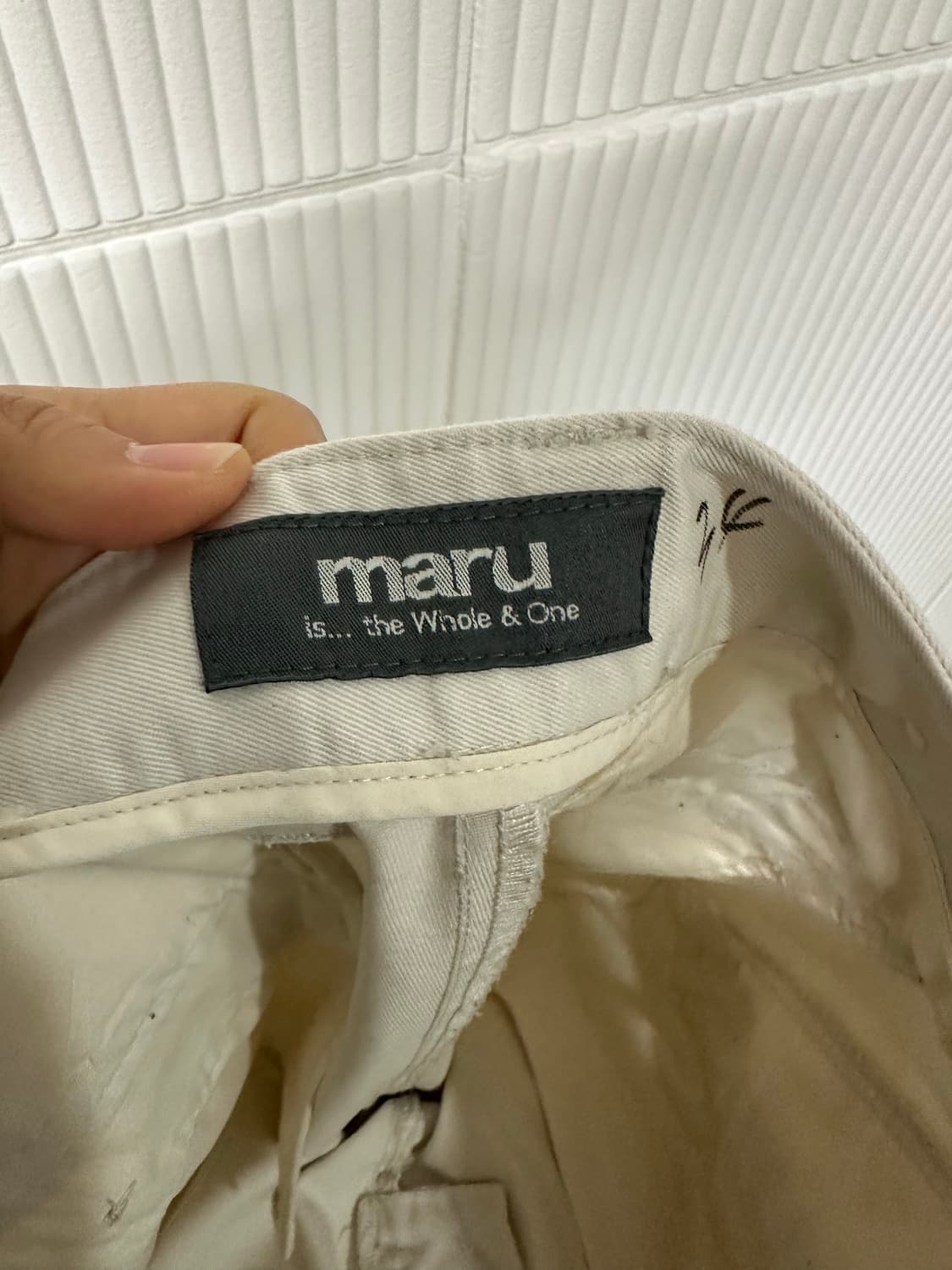 maru ORIGINALS 클래식 치노팬츠 와이드핏 32사이즈 상품이미지6