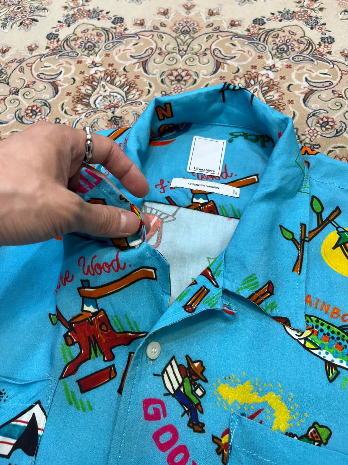 리베라이더스 캠프 후지 레이온 반팔 셔츠 상품이미지4