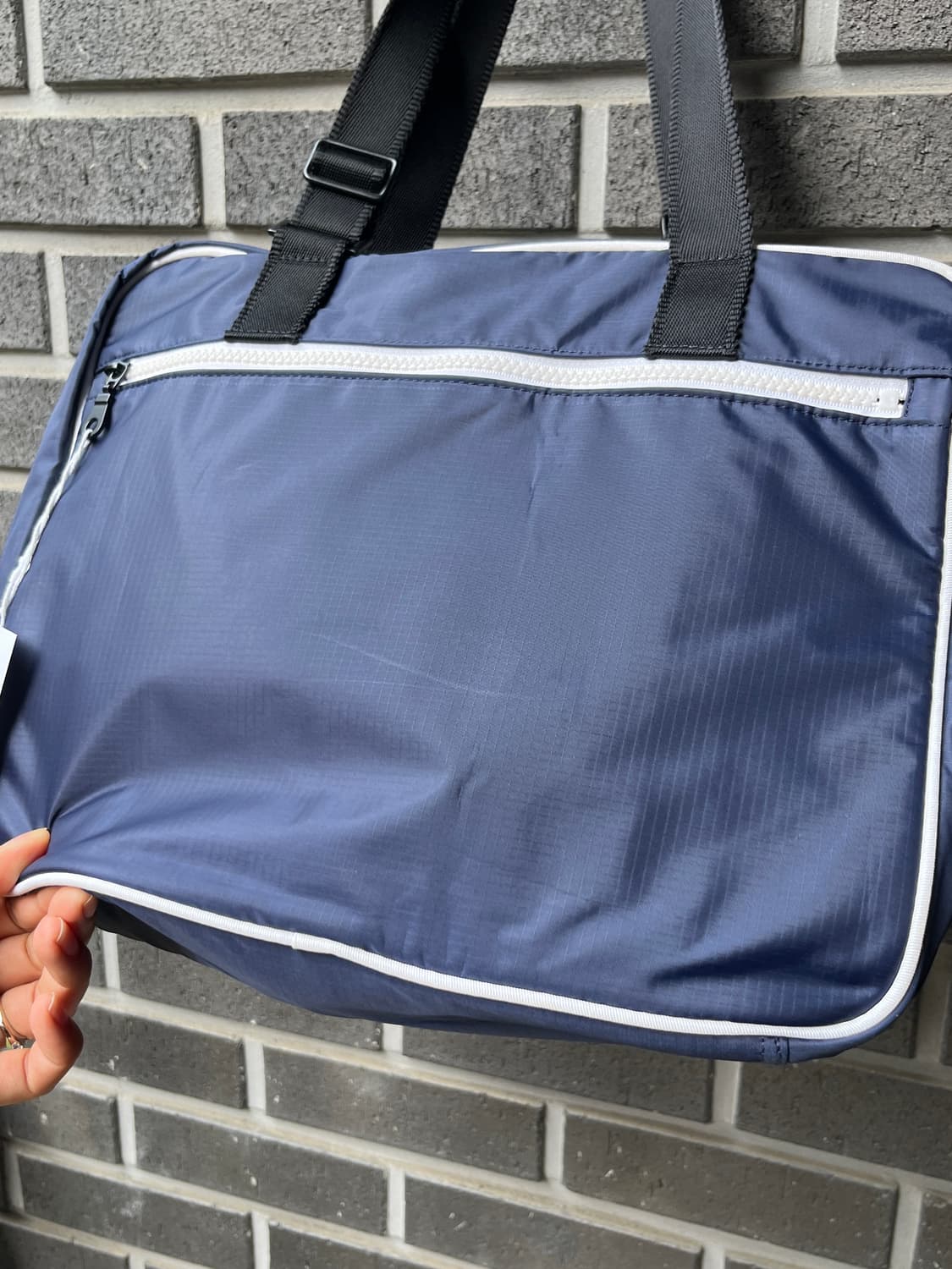 00s Courreges 꾸레쥬 화이트 로고 2웨이 백 라지 상품이미지9