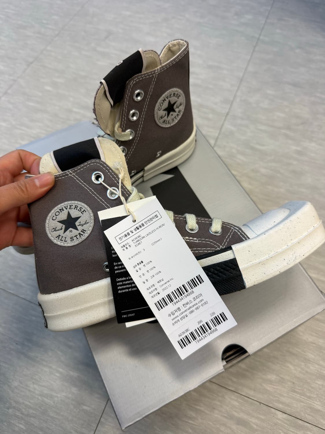 컨버스 릭오웬스 터보다쿠 220 새상품  상품이미지3