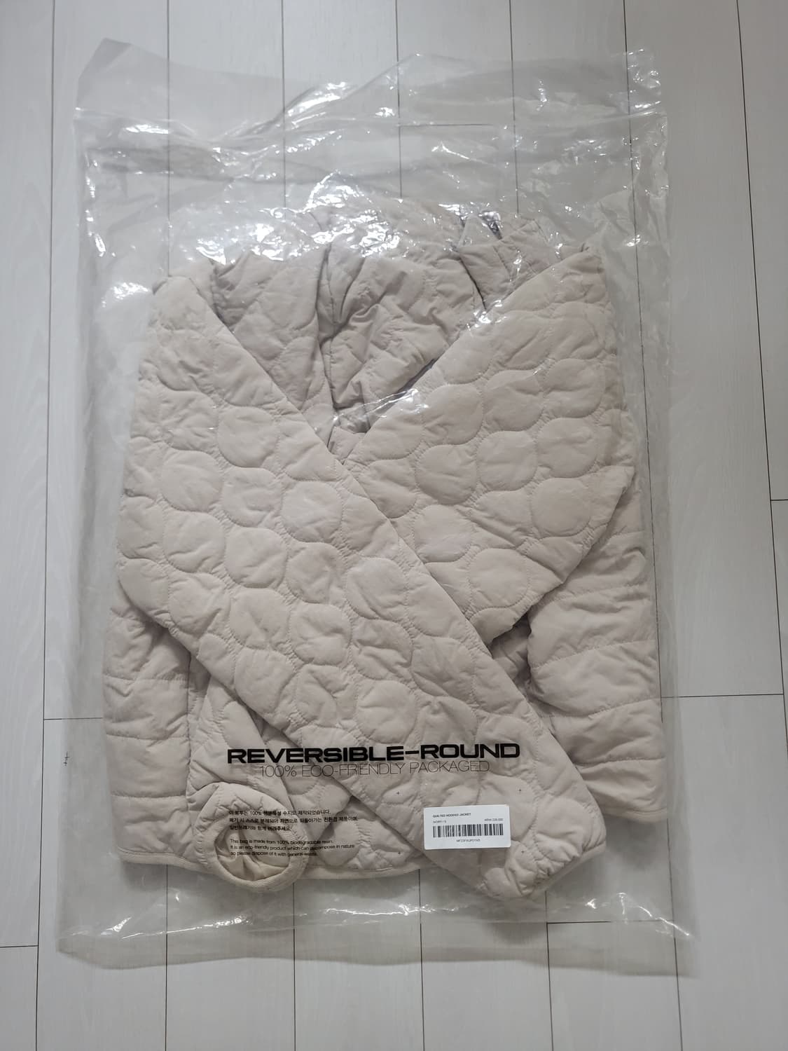 미스치프 퀼티드 후디드 자켓 아이보리 상품이미지3