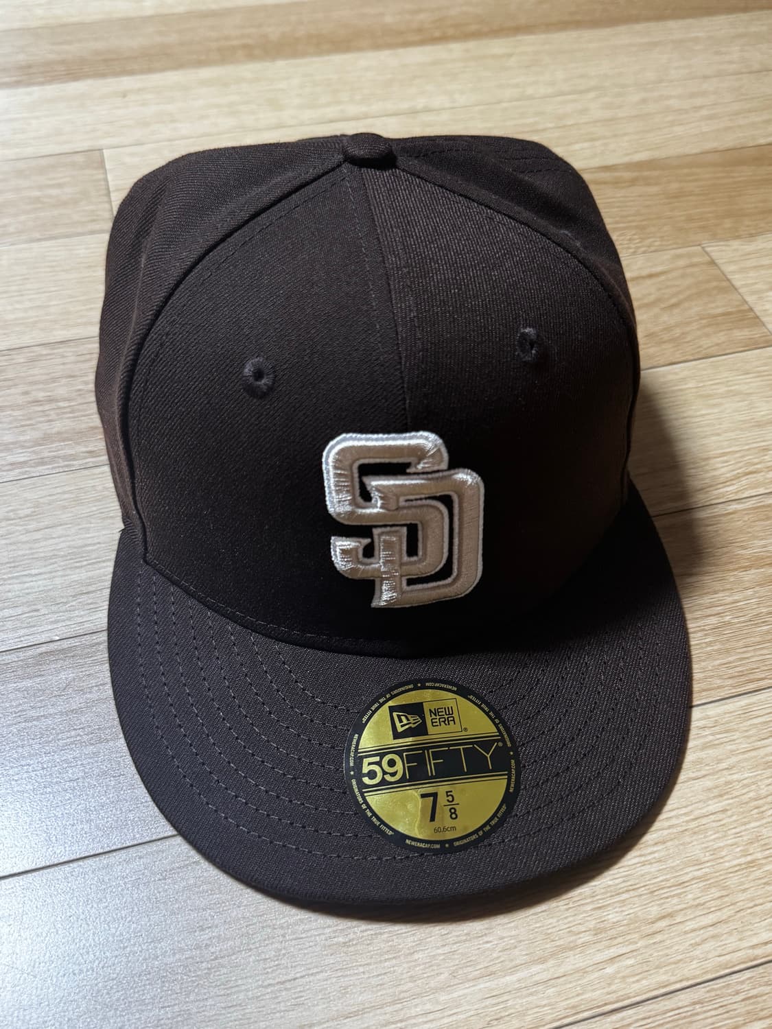 뉴에라 샌디에이고 59FIFTY 브라운 모자 7 5/8 상품이미지4