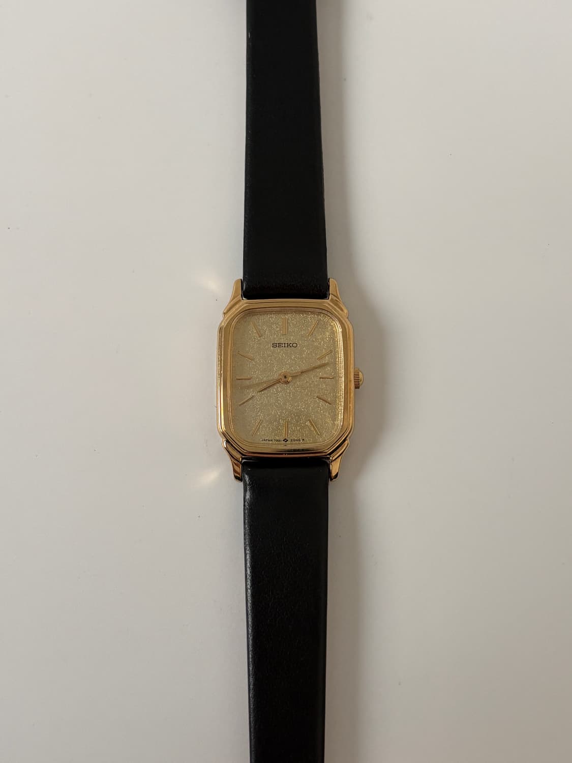 1980s Gold TextureTank Ladies Quartz 상품이미지1