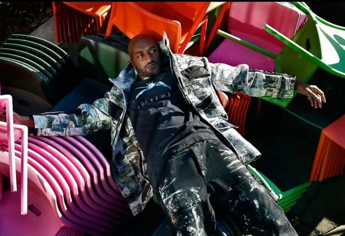 (버질 아블로 착용)오프화이트 마네 명작 자카드 레이크 파카 S 상품이미지9