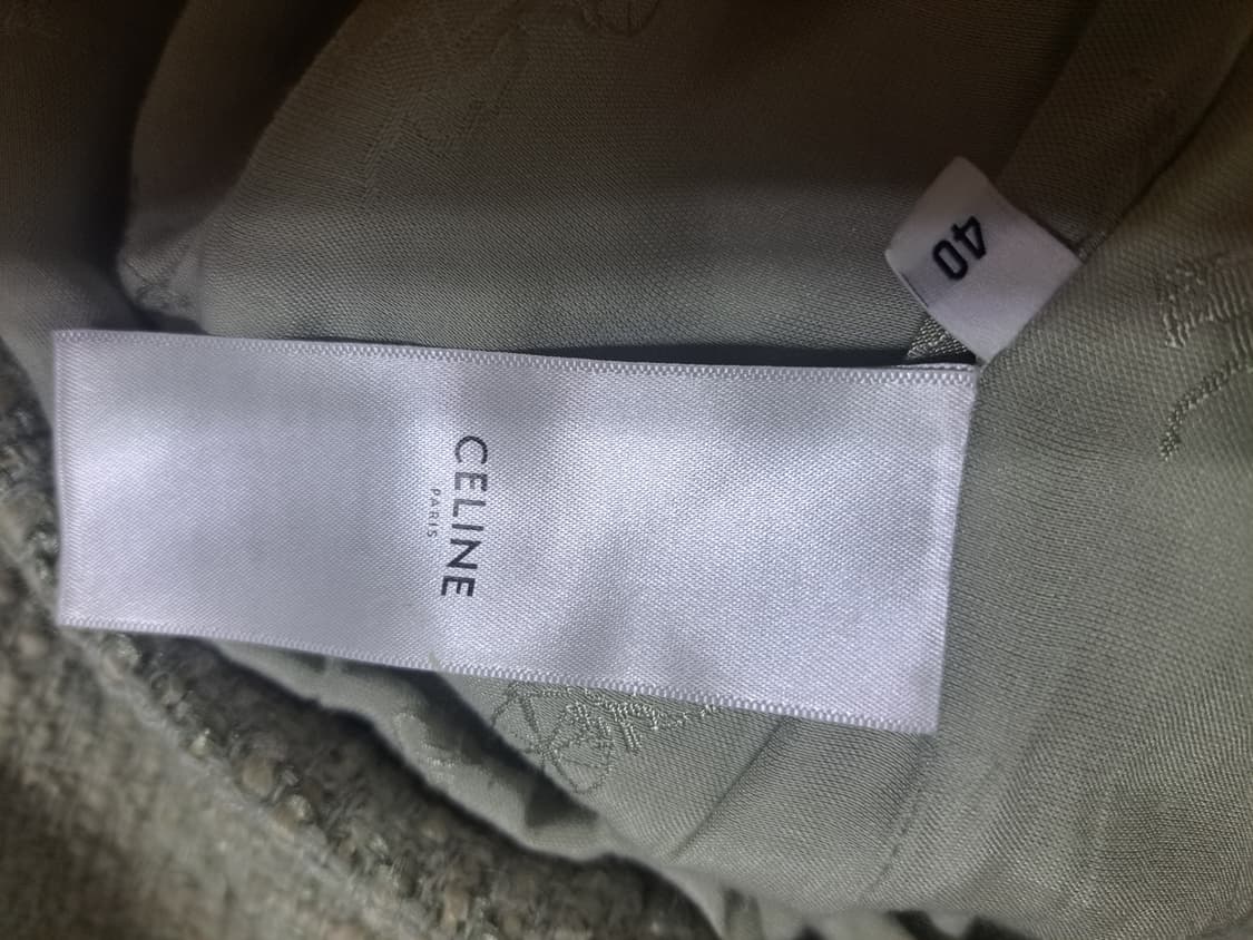 셀린느 2021라이트그린 트위드자켓 상품이미지7