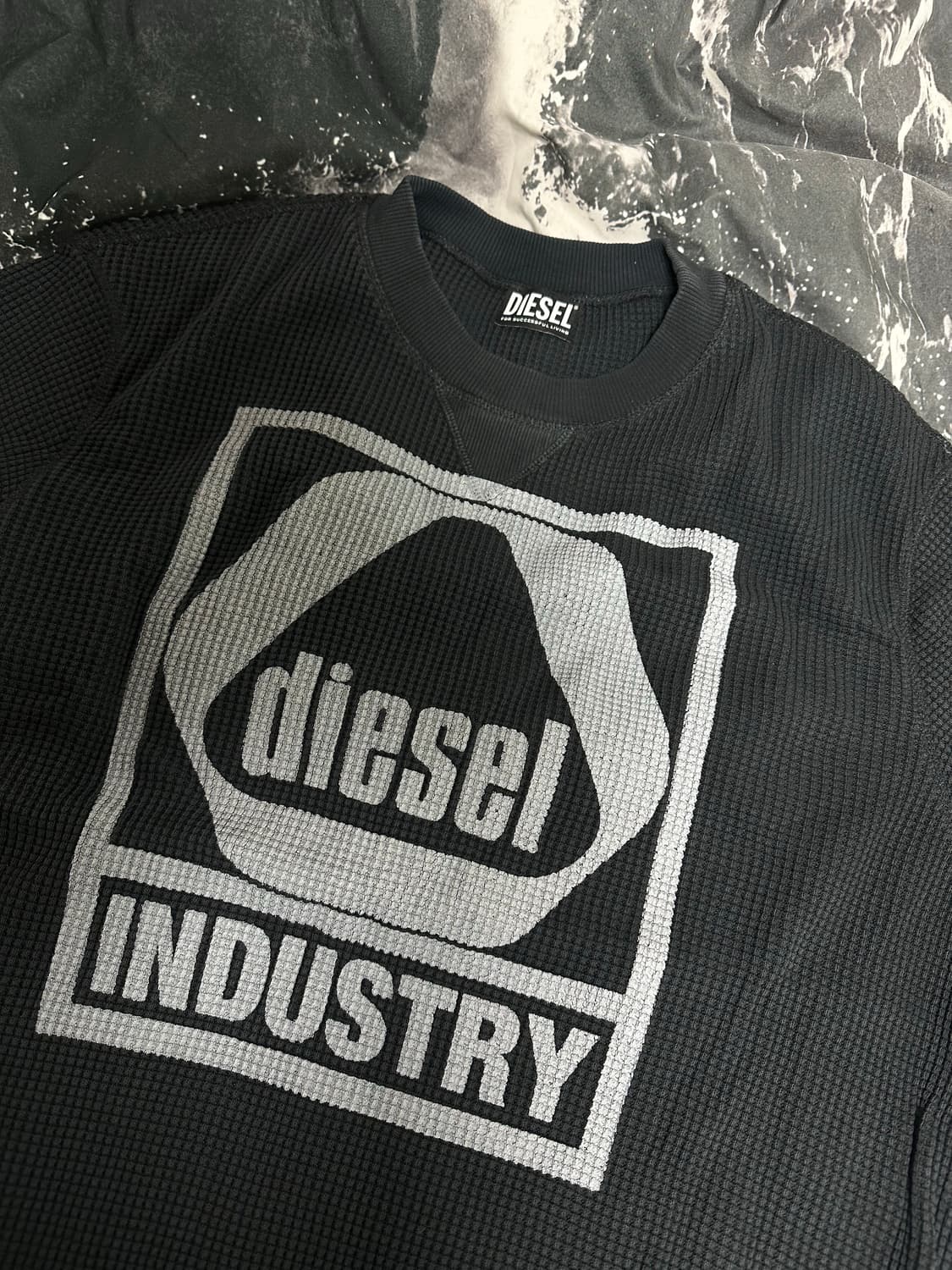 디젤 와플 티셔츠 MIKINA DIESEL S-COOLWAF SWEAT 상품이미지4