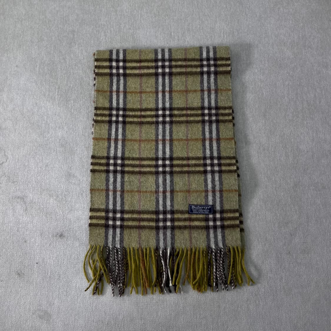 버버리 노바체크 램스울 그린 머플러 상품이미지2