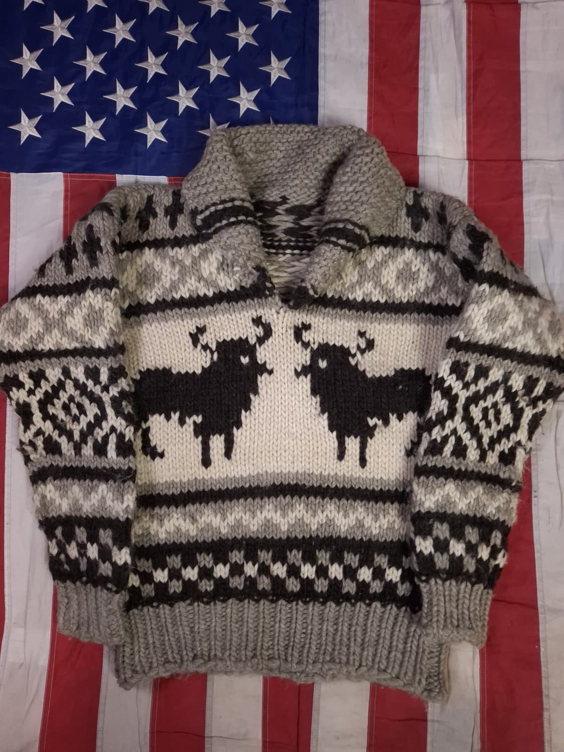 특A급 빈티지 코위찬 TYPE 헤비울 디어 풀오버 니트 상품이미지1