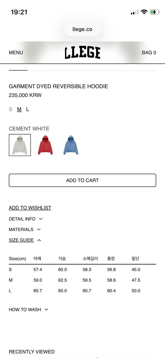 llege GARMENT DYED REVERSIBLE HOODIE 상품이미지3