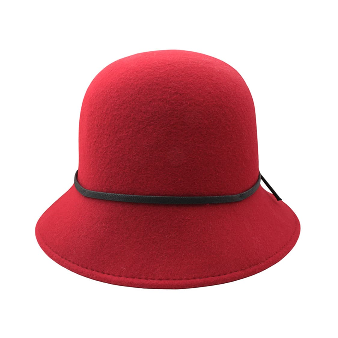 라파엘로 베티니 레드 펠트 클로슈 모자 상품이미지2
