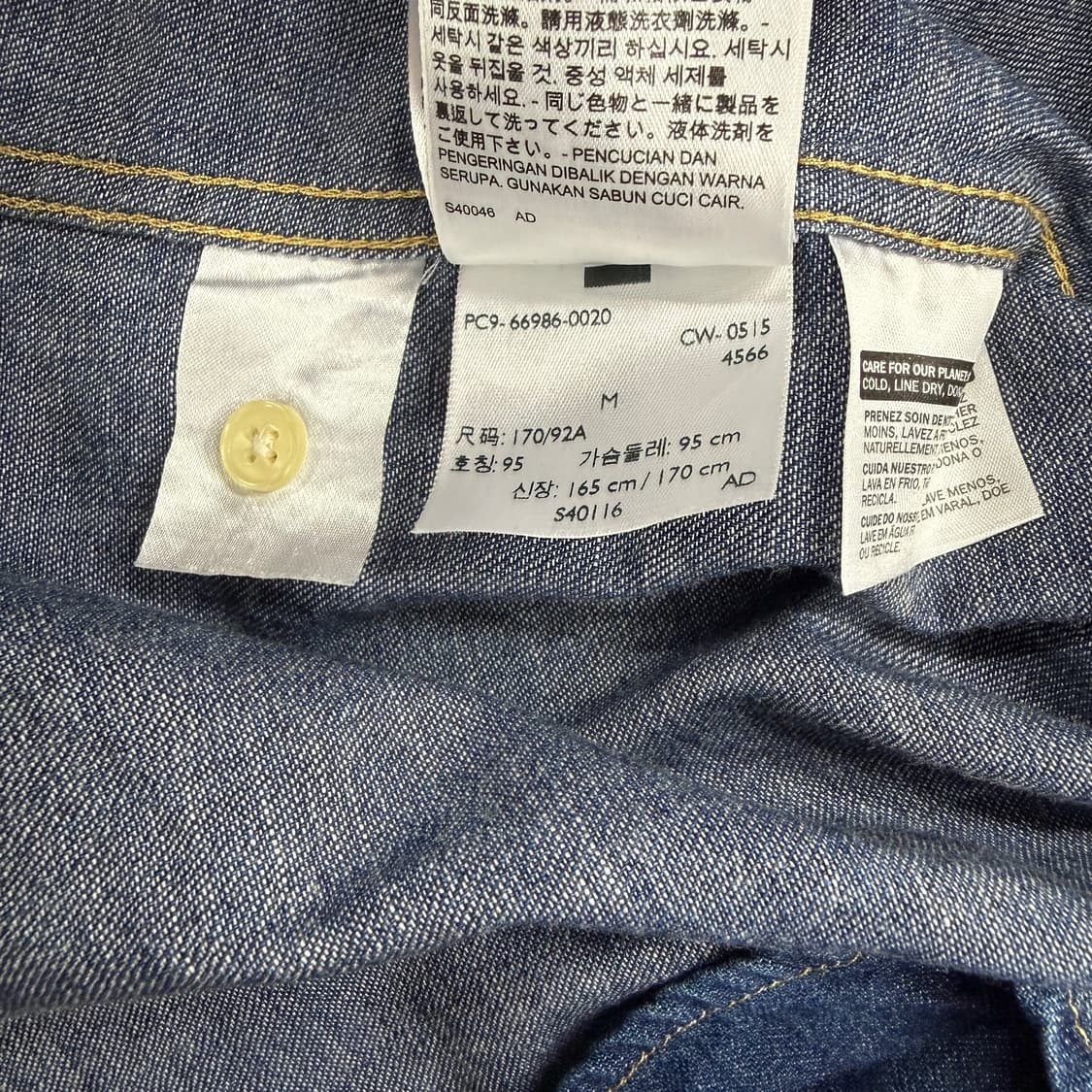 (M)리바이스 Levis 웨스턴 데님 셔츠 상품이미지4