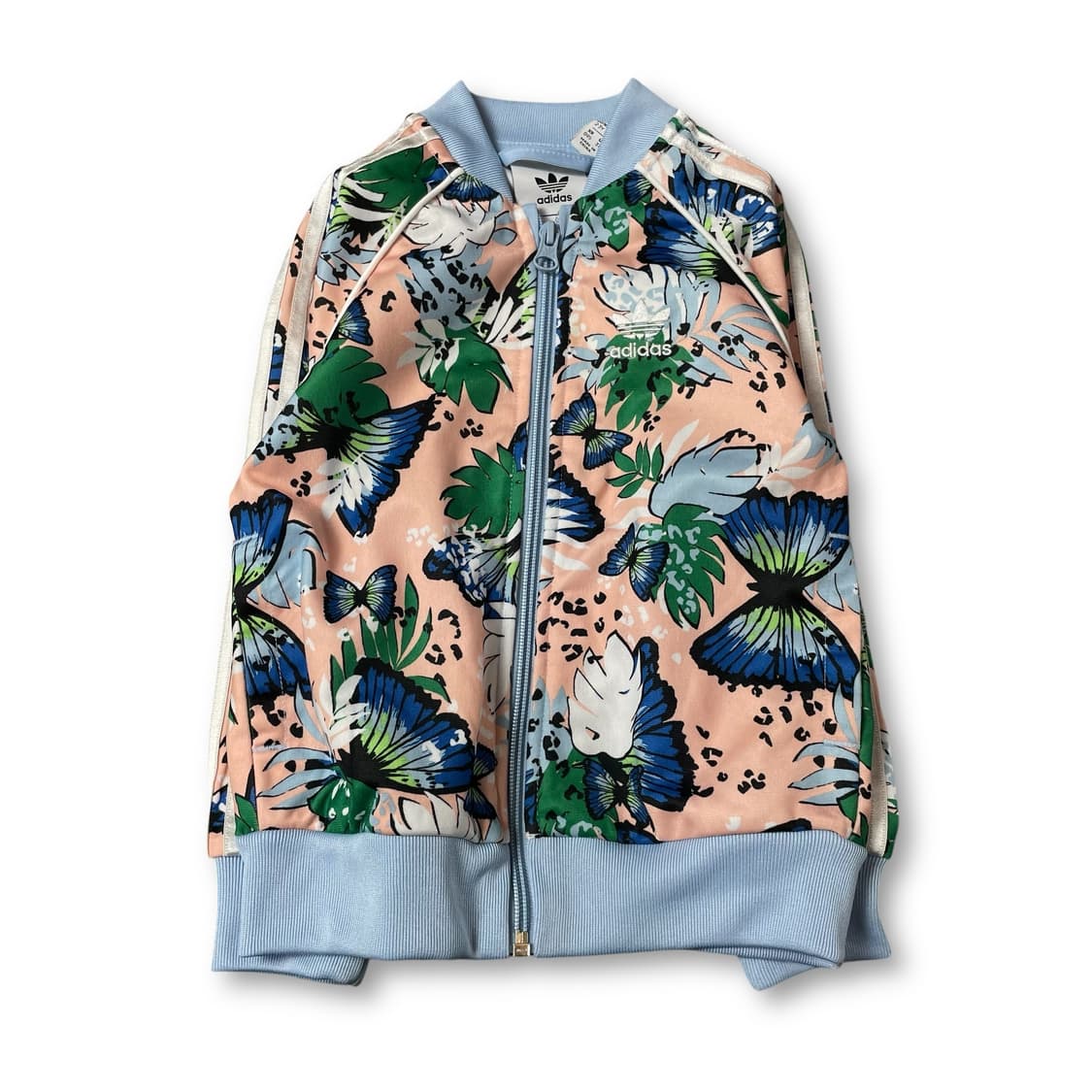 아디다스 키즈 버터플라이 플라워 프린팅 코랄 트랙탑 져지 95 상품이미지1