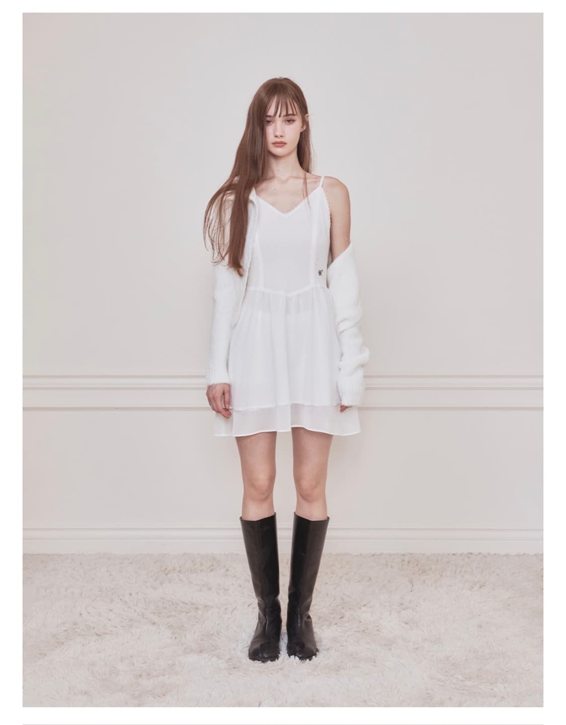 낫유어로즈 하린 드레스 아이보리 상품이미지4