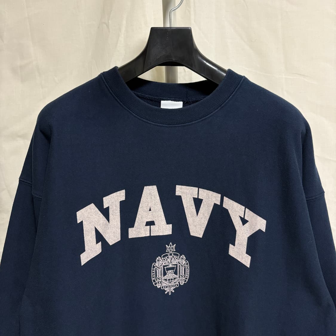 아웃스탠딩 빈티지 프린트 NAVY 스웻셔츠 / 네이비, M 상품이미지2
