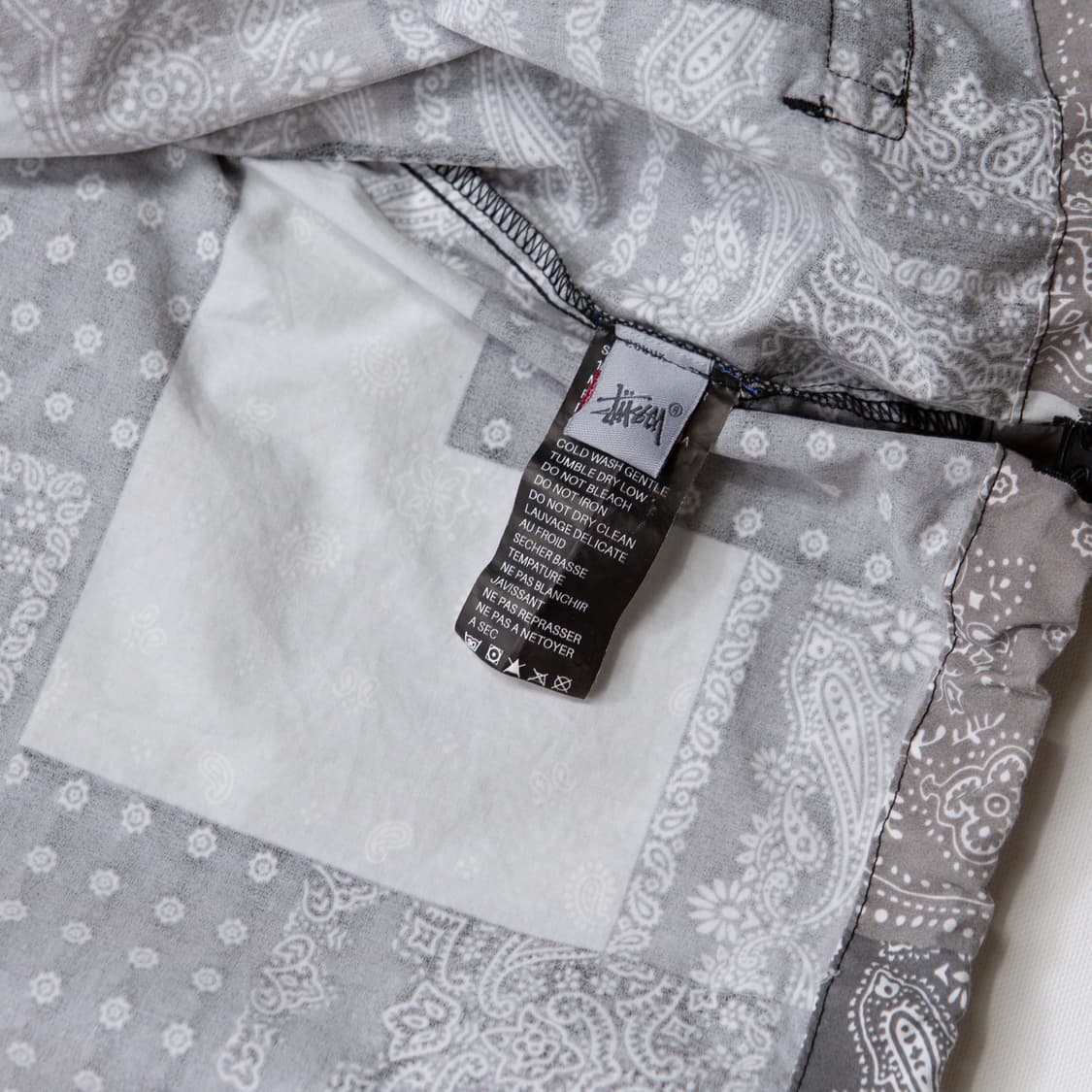 00s 스투시 페이즐리 후디드 자켓 상품이미지5