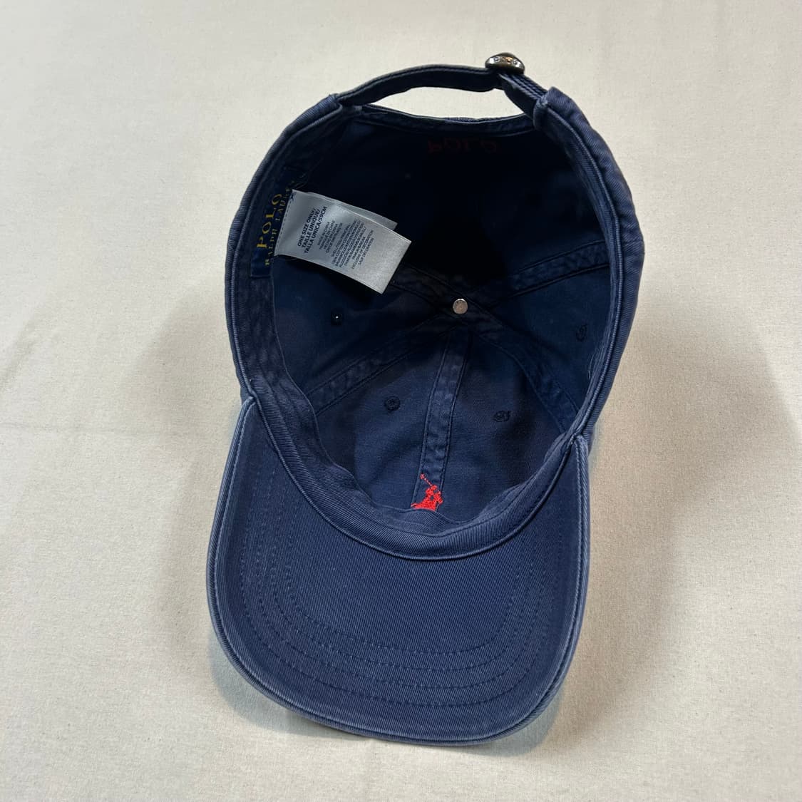 폴로 랄프로렌 워시드 네이비 치노 볼캡 모자 상품이미지6