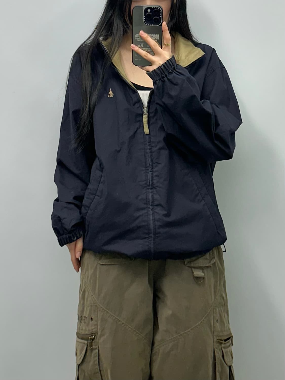 빈폴 베이지 네이비 리버시블 자켓 상품이미지2