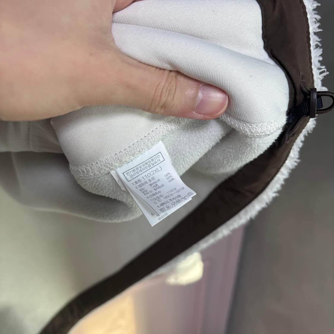 노스페이스 플리스 화이트 브라운 상품이미지3