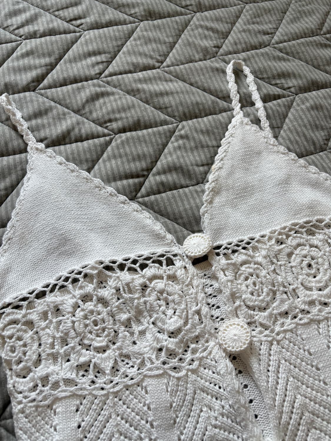 화이트 니트 슬리브리스 상품이미지4