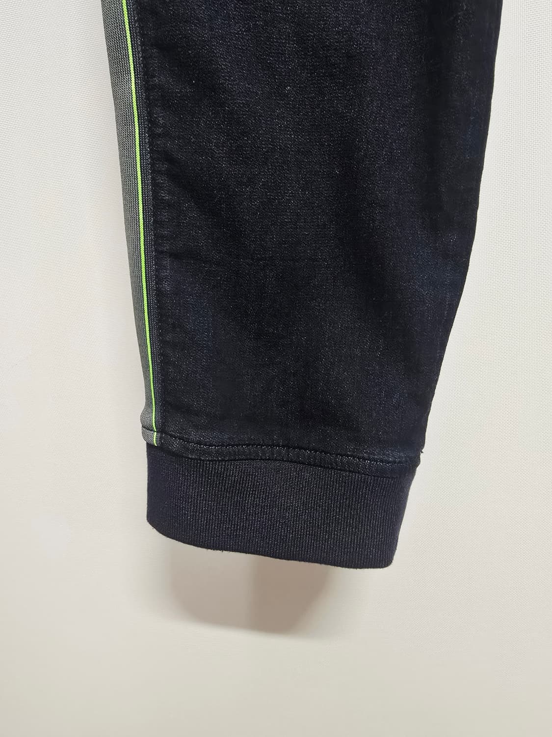 디젤 사이드라인 데님 스웻 조거팬츠 상품이미지4