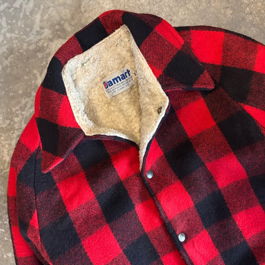 미국 빈티지 다마트 버팔로 체크 울 자켓 상품이미지4
