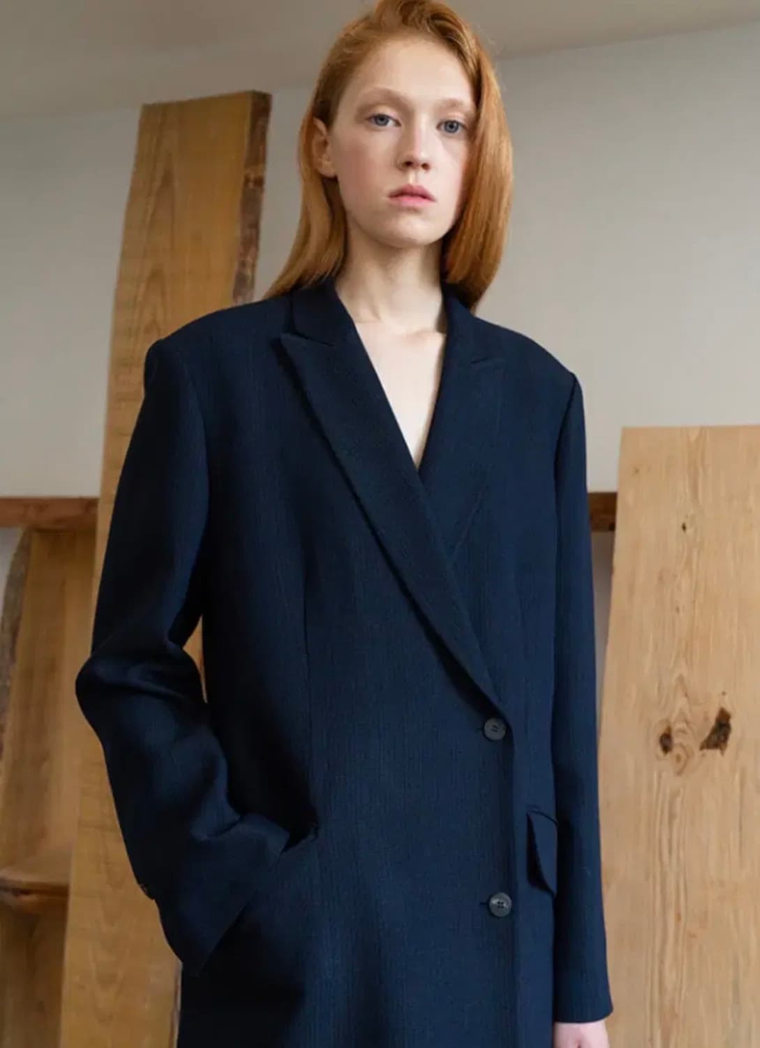 르셉템버 실키 울 클래식 코트 상품이미지2