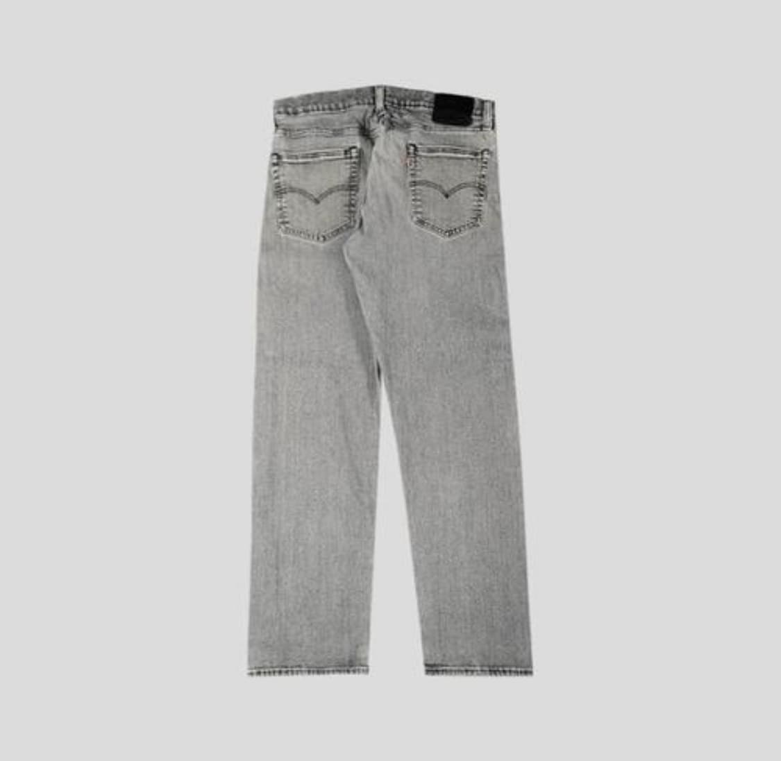 리바이스 502 프리미엄 그레이워싱 블랙레더탭 빅E 스트레이트핏 청바지  상품이미지2