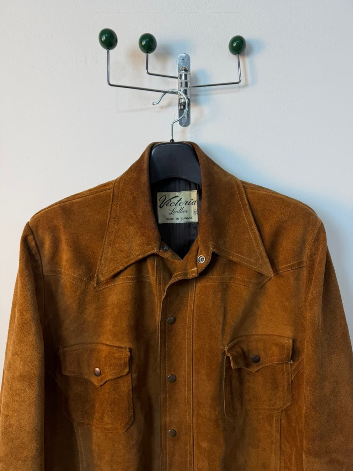 70s 빈티지 빅토리아 레더 웨스턴 스웨이드 자켓 상품이미지2