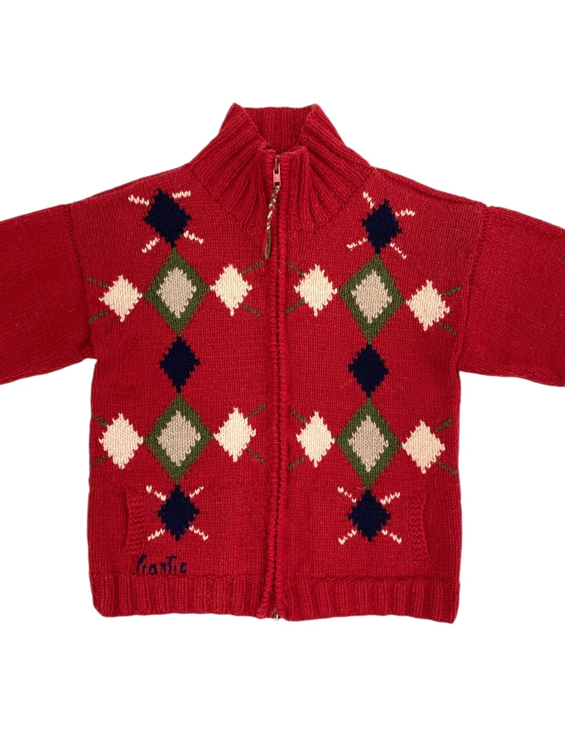 Frantic 핸드니트 울 지퍼 스웨터  상품이미지9