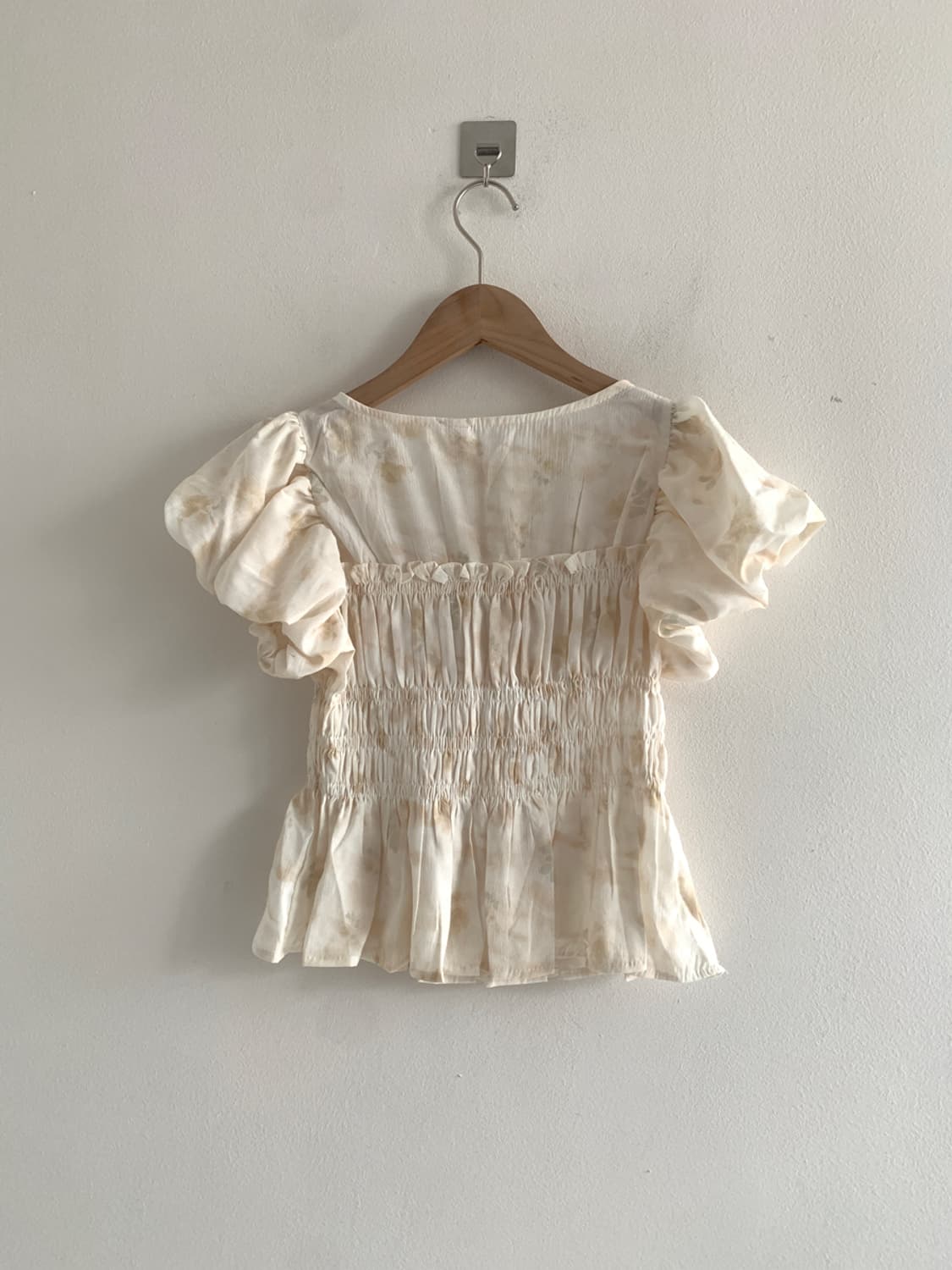 Floret shirring blouse top(yellow) 상품이미지6