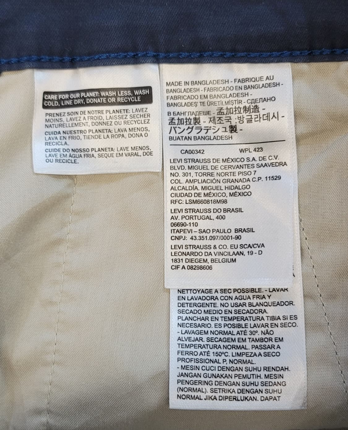 리바이스(Levi's) 코튼 치노하프팬츠(면반바지) 판매 상품이미지7