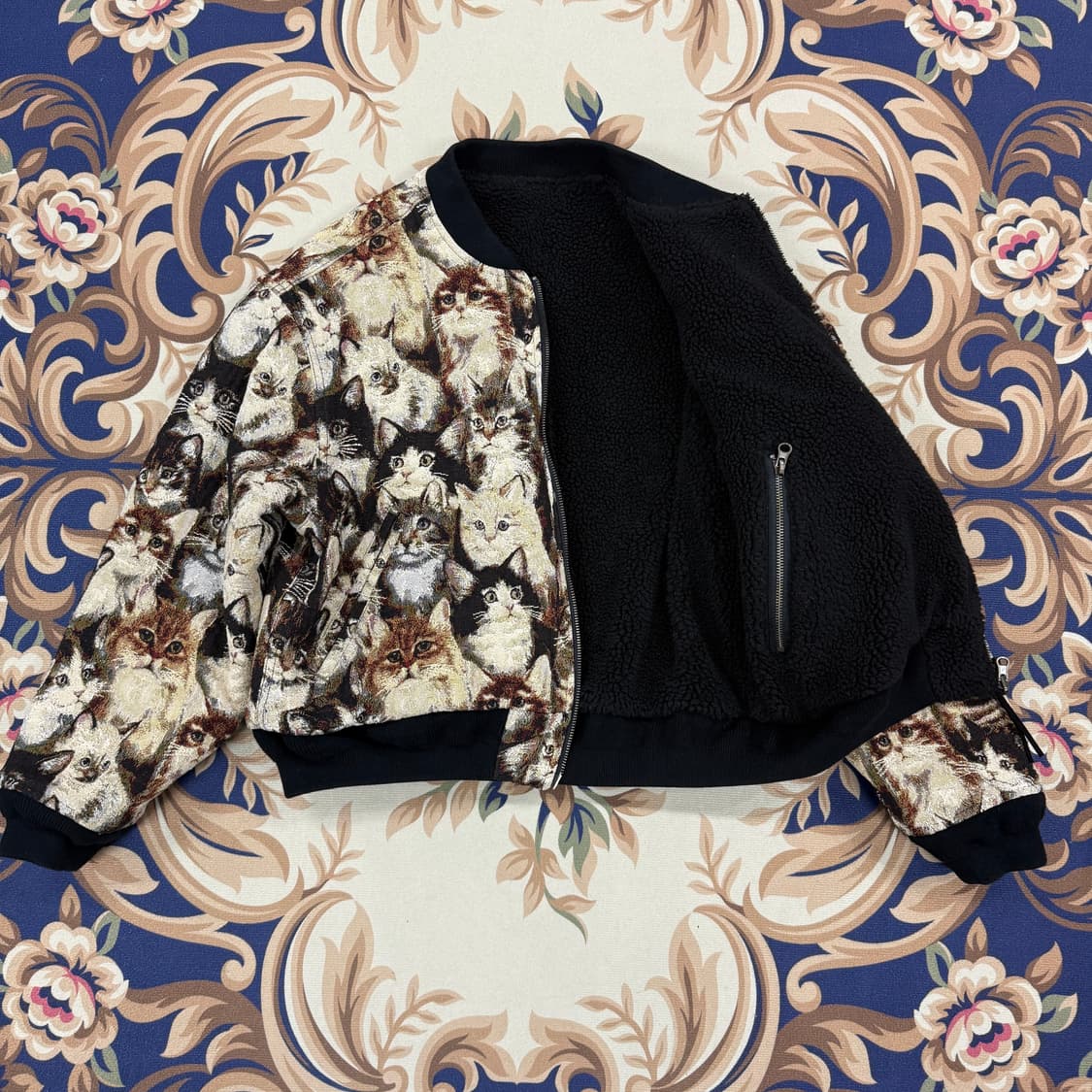 (S)스컬프터 SCULPTOR 리버서블 캣츠 자켓(2WAY지퍼) 상품이미지4