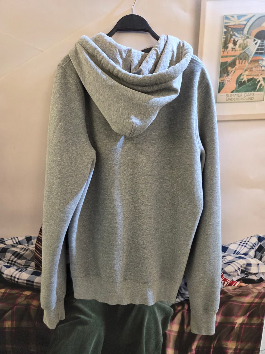 아베크롬비 그레이 오버핏 후드집업 상품이미지3