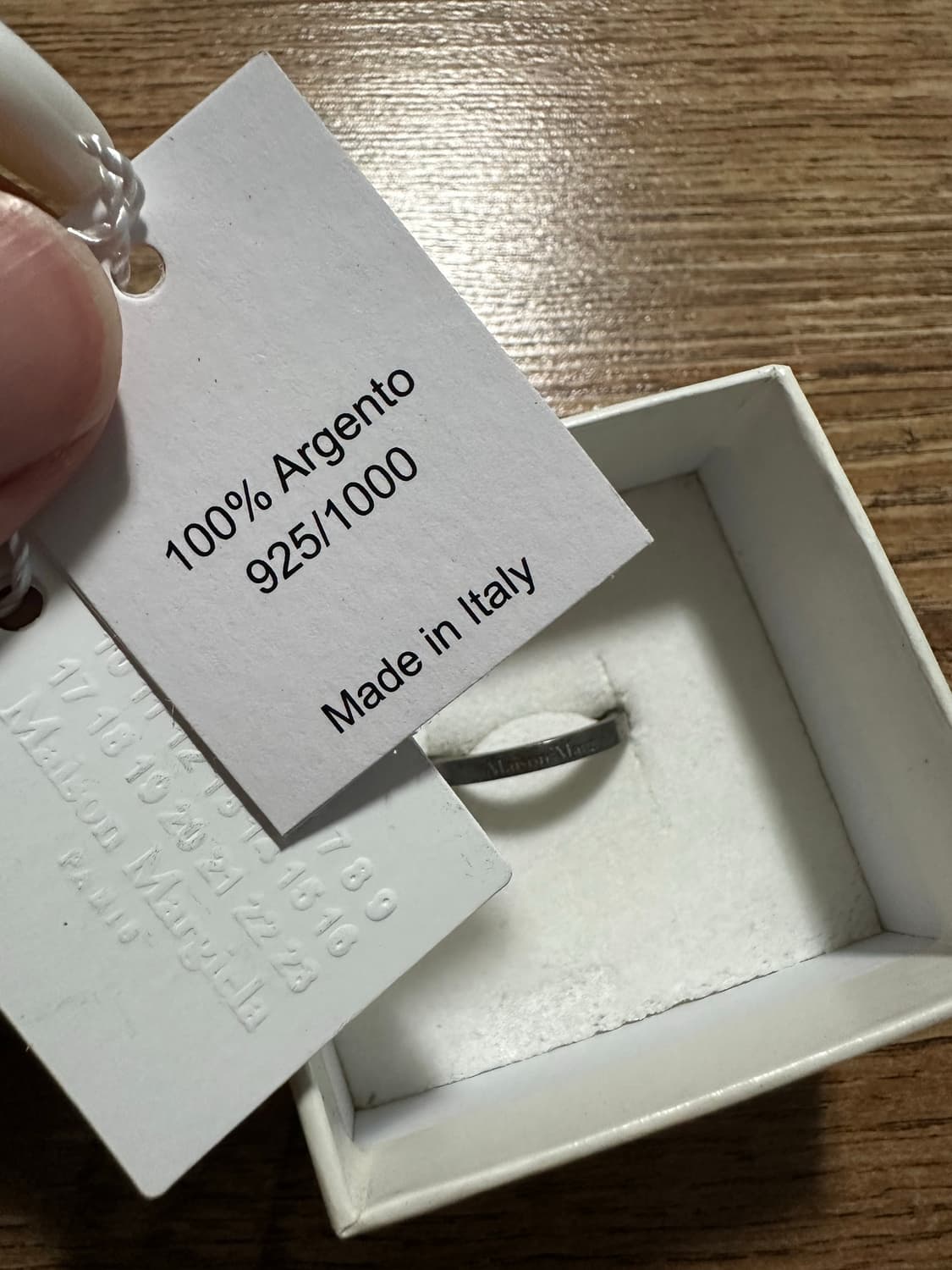 [L] 메종 마르지엘라 넘버링 반지 새상품 상품이미지1