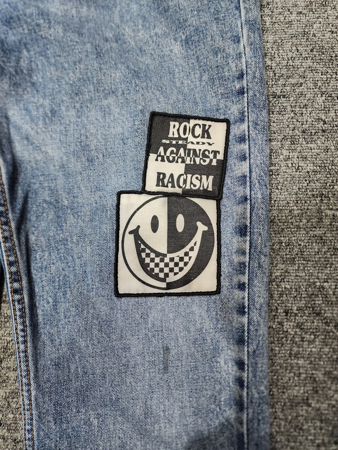 리바이스 511 슬림 패치 와펜 워싱 데님 팬츠 청바지 32x32 상품이미지5