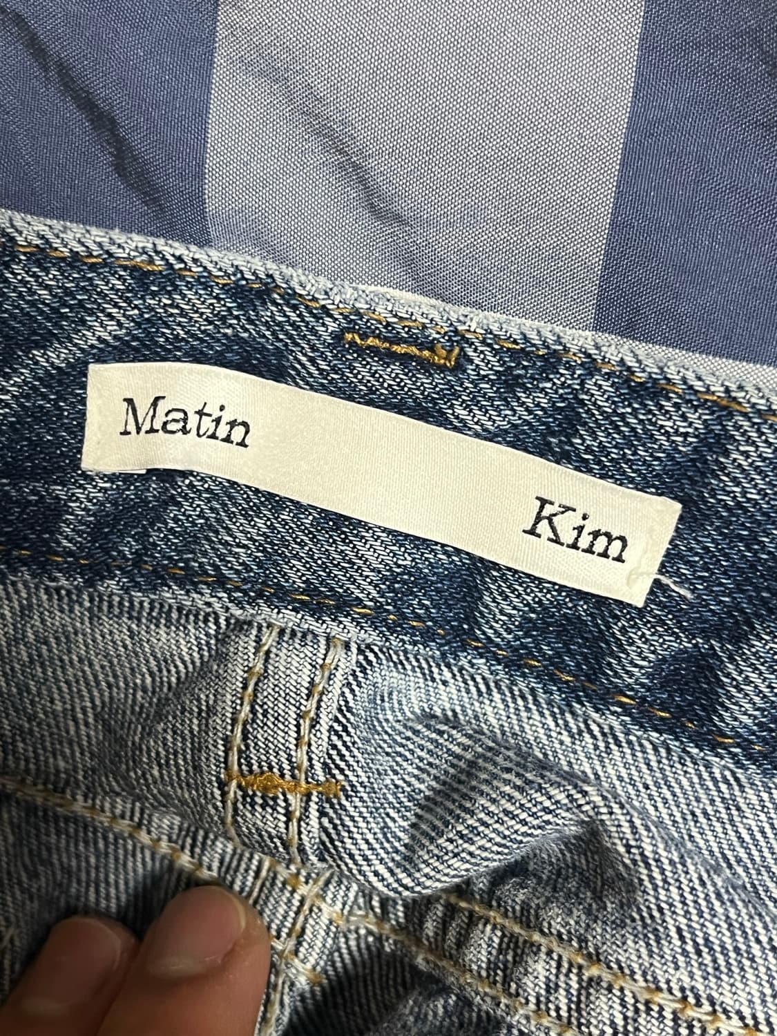 Matin Kim 플레어 워싱 데님 팬츠 29 상품이미지6
