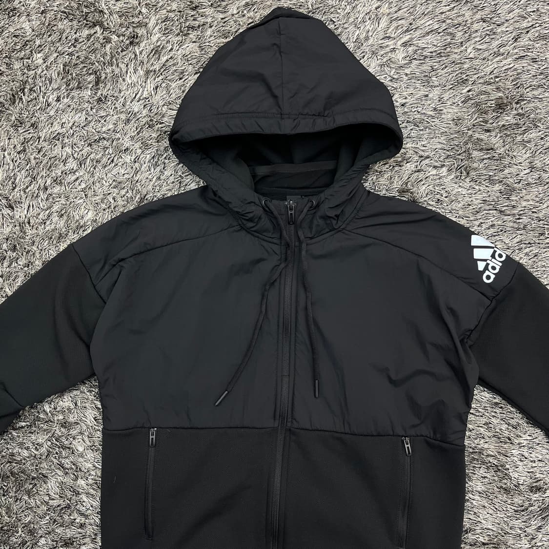 아디다스 여성 후드 집업 히트 바람막이 (M) 상품이미지2