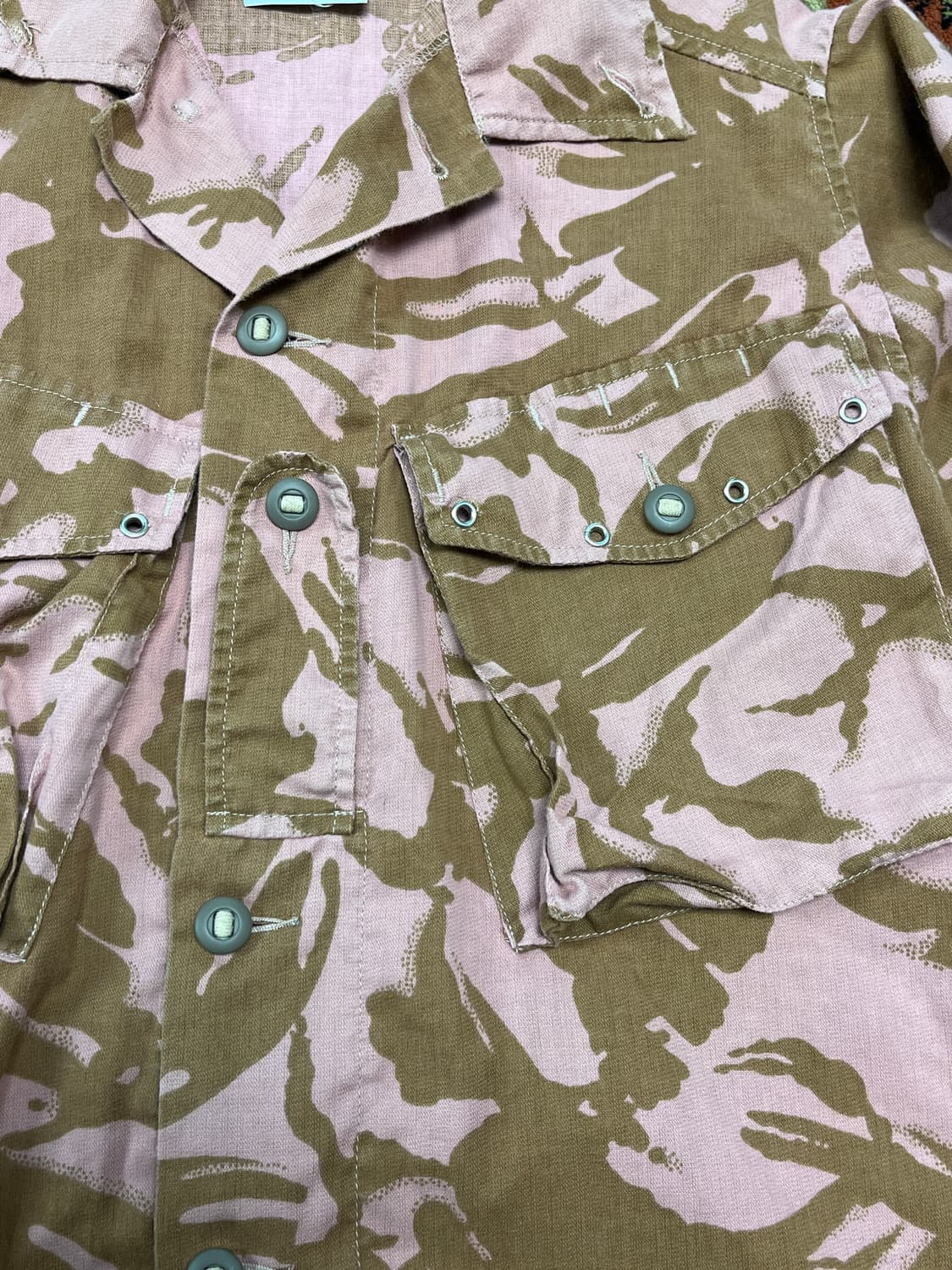 [100] 핑크 카모플라쥬 필드 셔츠 자켓 상품이미지5
