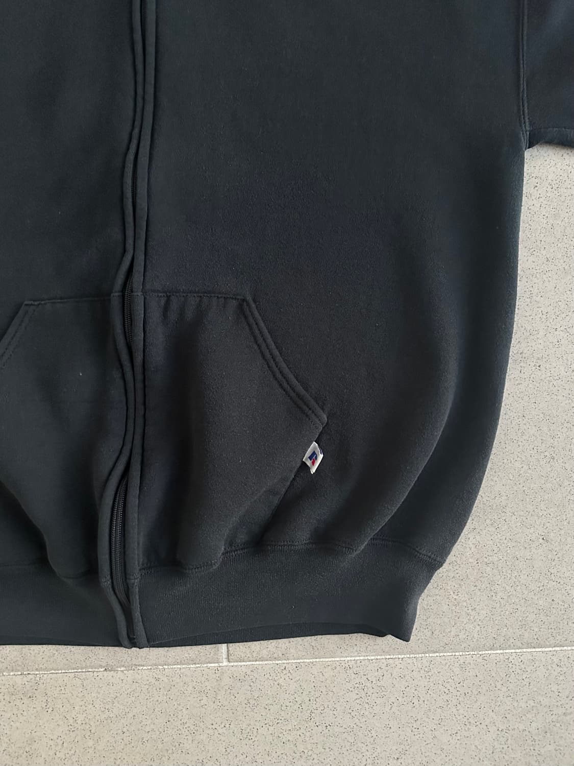 90s 빈티지 러셀 후드집업 블랙 XL USA 상품이미지3