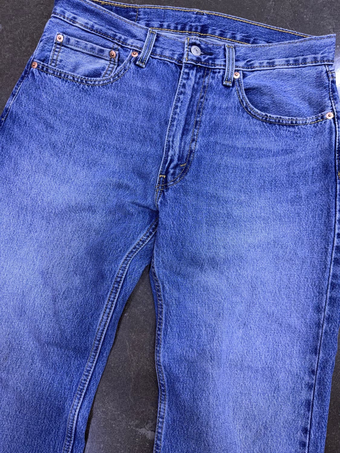 리바이스 555 릴렉스 스트레이트핏 워싱 진 데님팬츠 32 상품이미지3