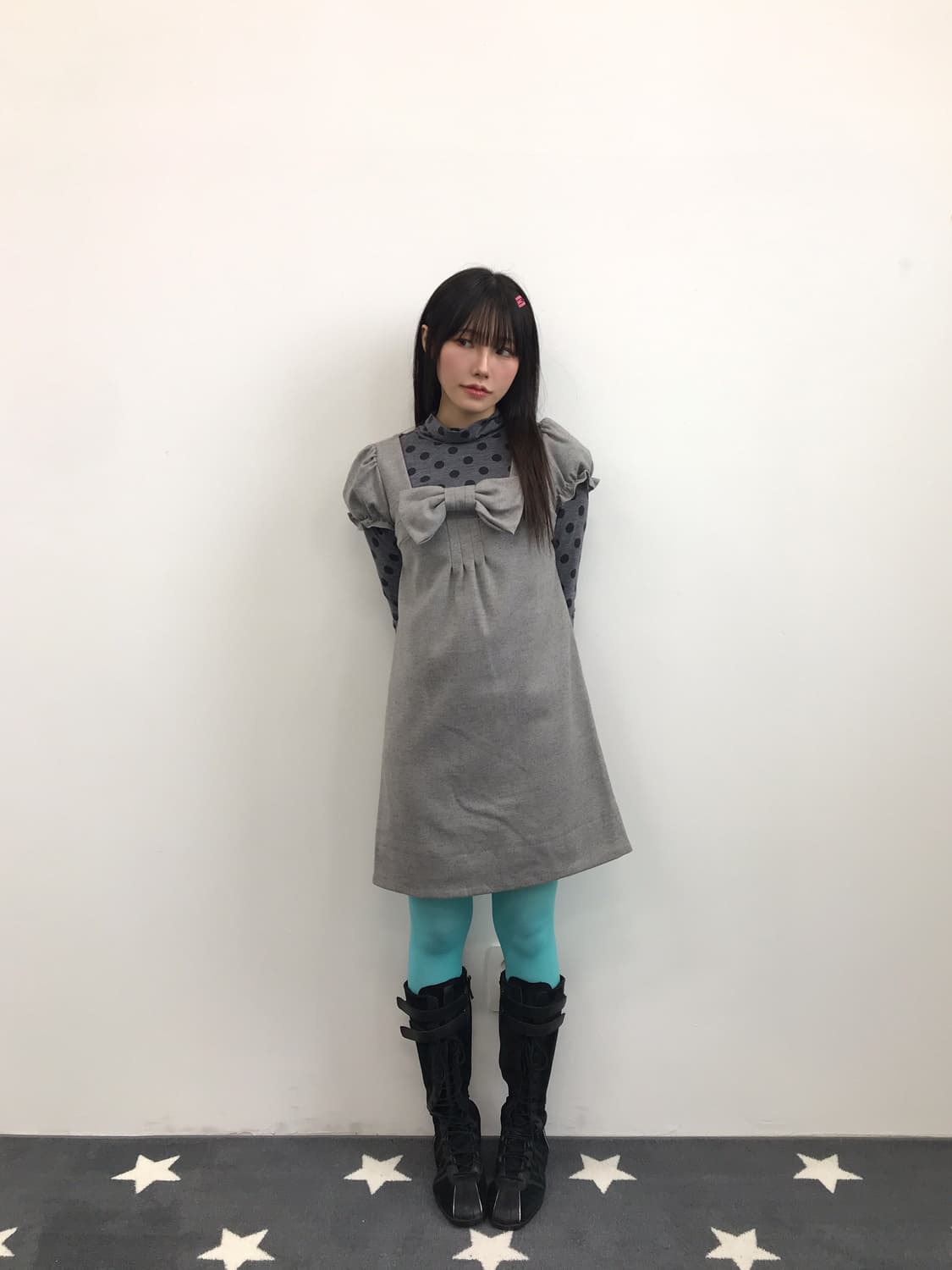 Jpn Ribbon Wool Mini Onepiece 상품이미지1