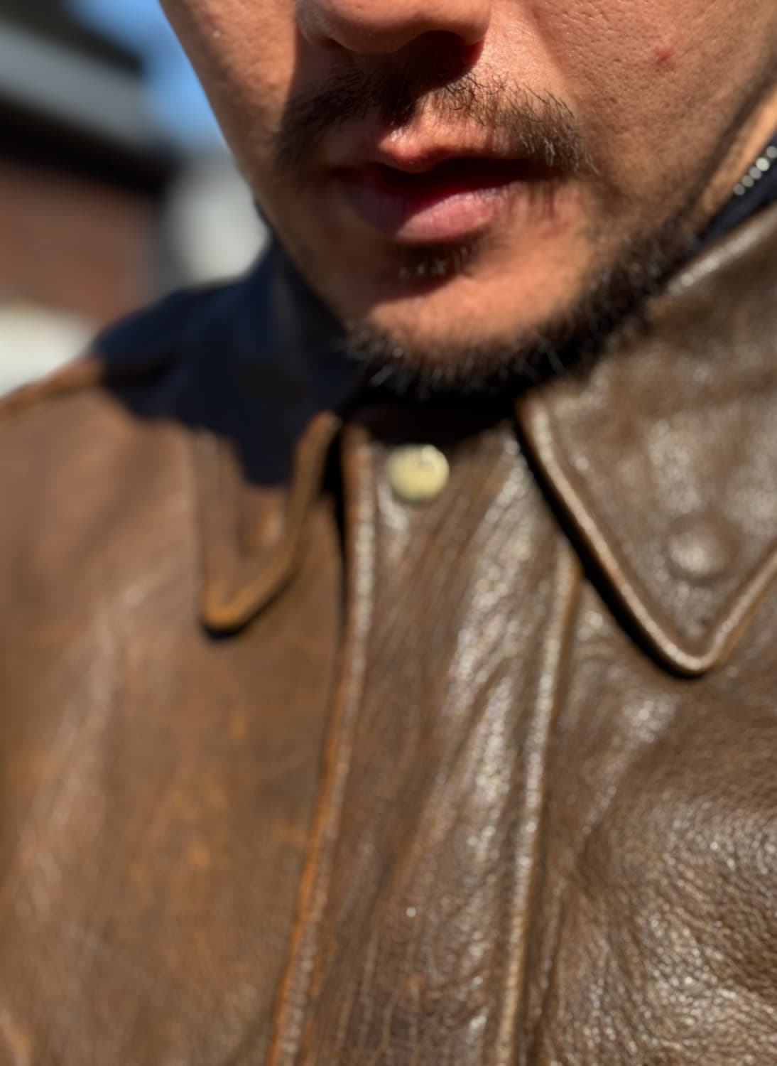 아메리칸 하이드& 레더 레더 봄버 자켓 XL 상품이미지9