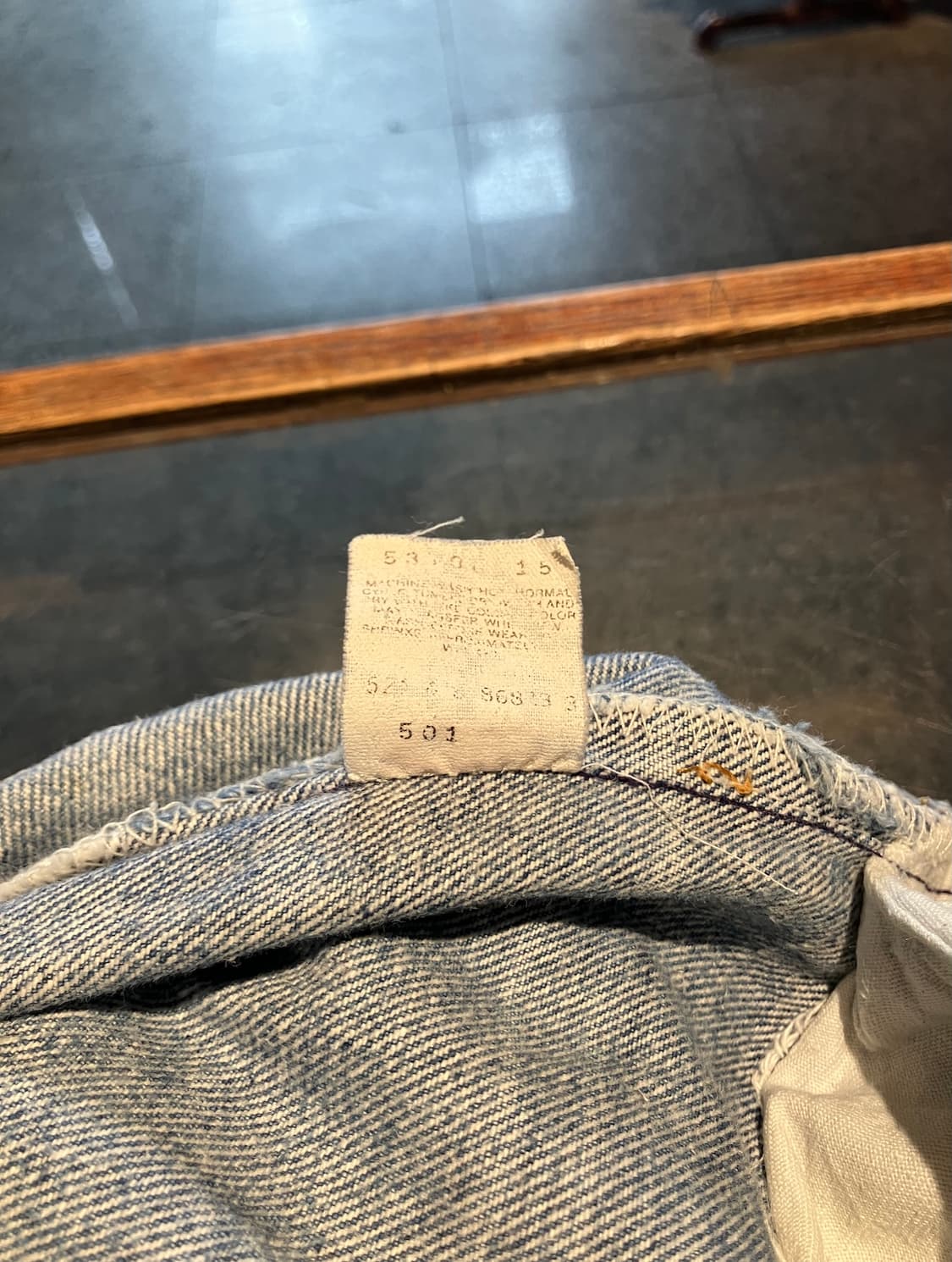 80s USA 빈티지 리바이스 501 데님 팬츠 상품이미지10