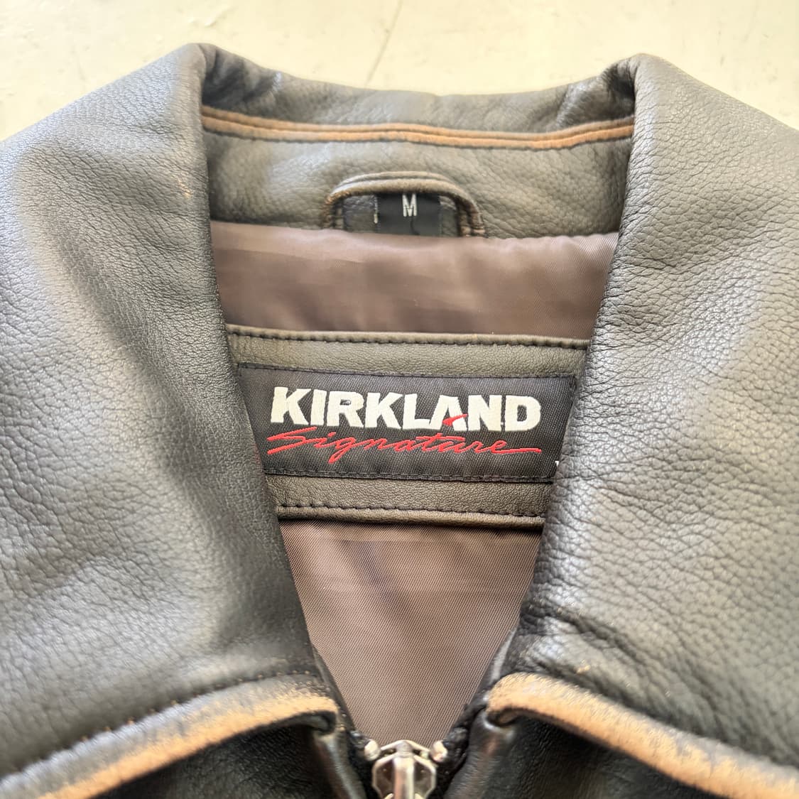 Kirkland 빈티지 양가죽 싱글 가죽자켓 M 상품이미지5