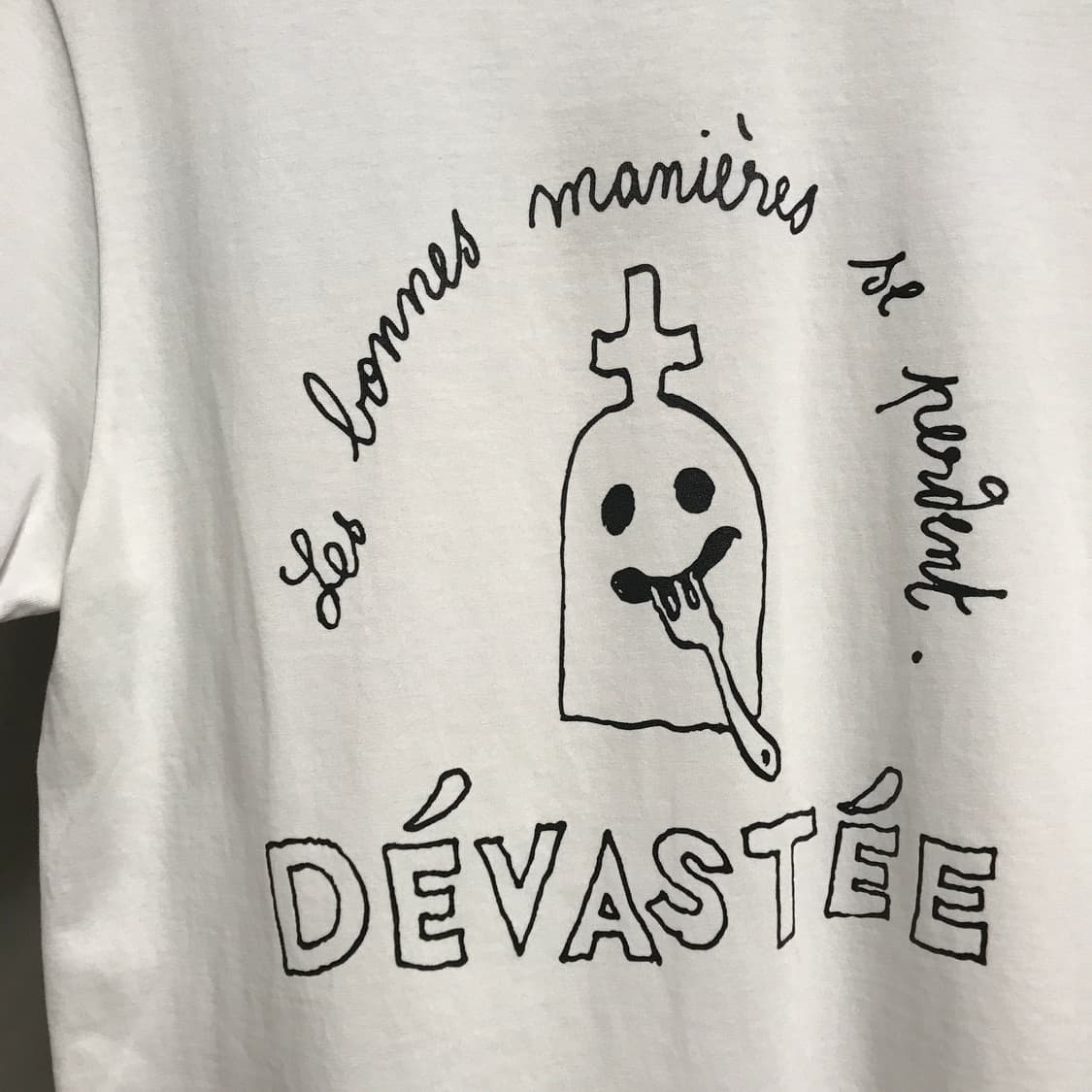 데바스테 화이트 반팔 티셔츠 36(W) 상품이미지4