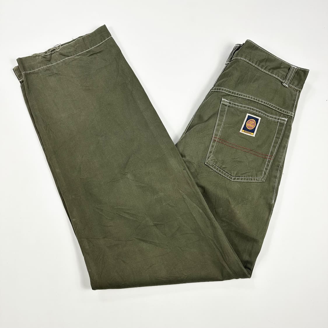 VTG 빈티지 재팬 카키 와이드 팬츠 (30인치 여성추천) 상품이미지2
