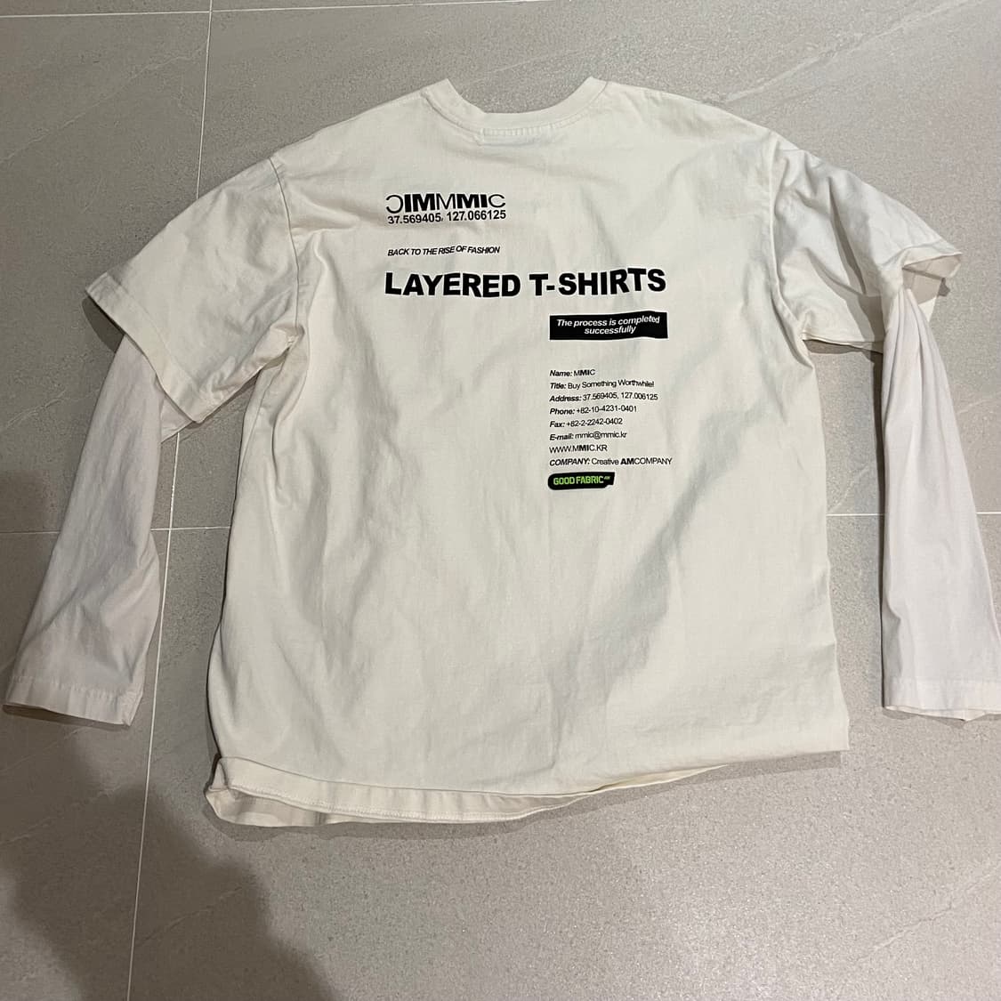 노매뉴얼 레이어드 티셔츠 상품이미지1