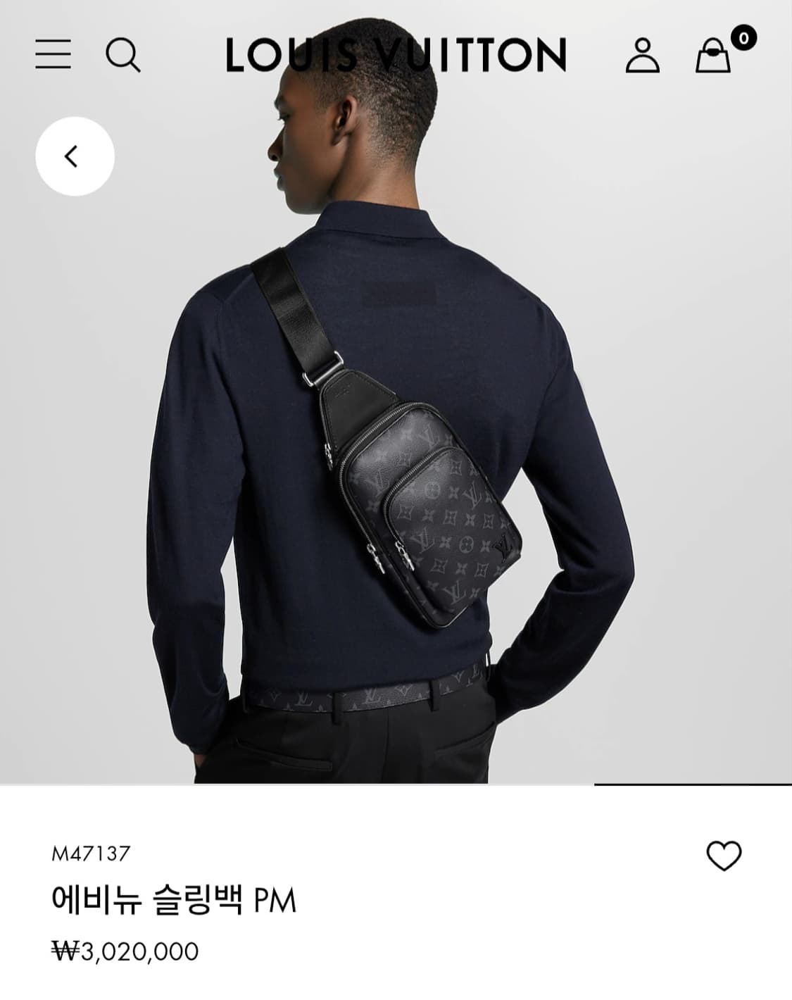 루이비통 이클립스 에비뉴 슬링백PM 신형 상품이미지3